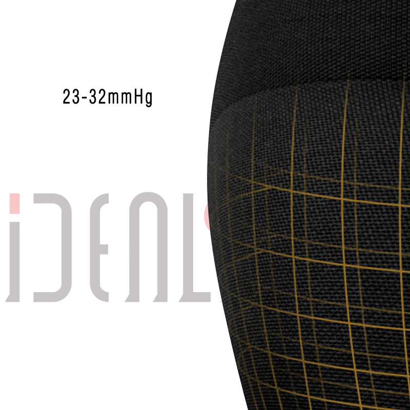 Mild Compression Seamless Pantyhose for Swelling Varicose Veins Nylon and Spandex Open Toe Pantyhose / Tights Black, Beige