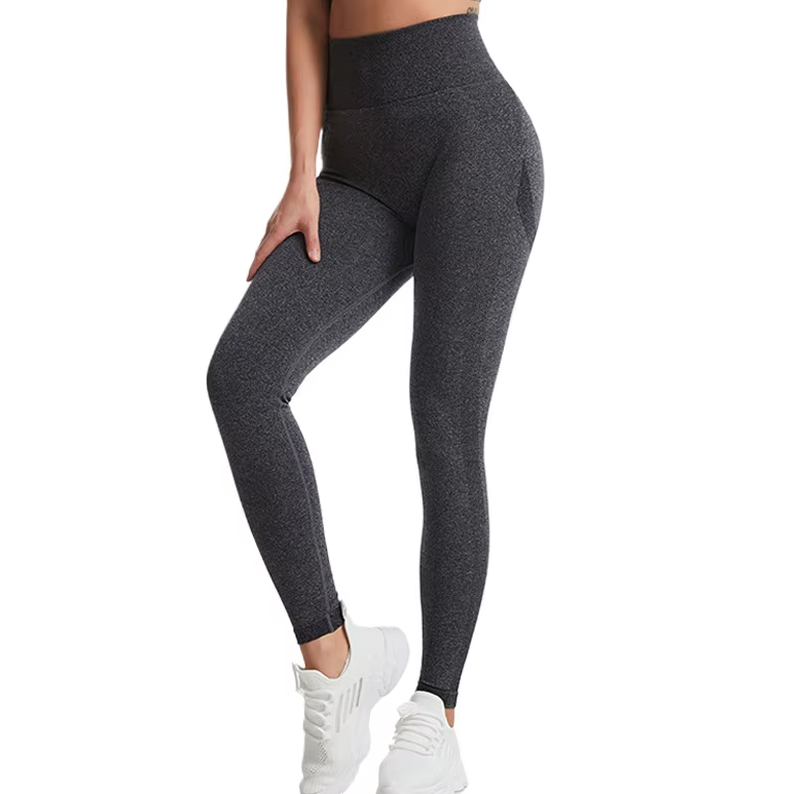 Wholesale High Quality Custom Logo Fitness Gym Tights No Front Line Seamless Soft High Waist Yoga Pants Leggings Women