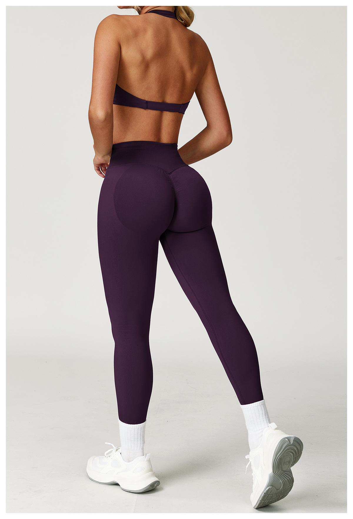 New Design Modest Training Exercise Yoga Wear Private Label Gym Sport Bra and Seamless Shorts Leggings Set for Women