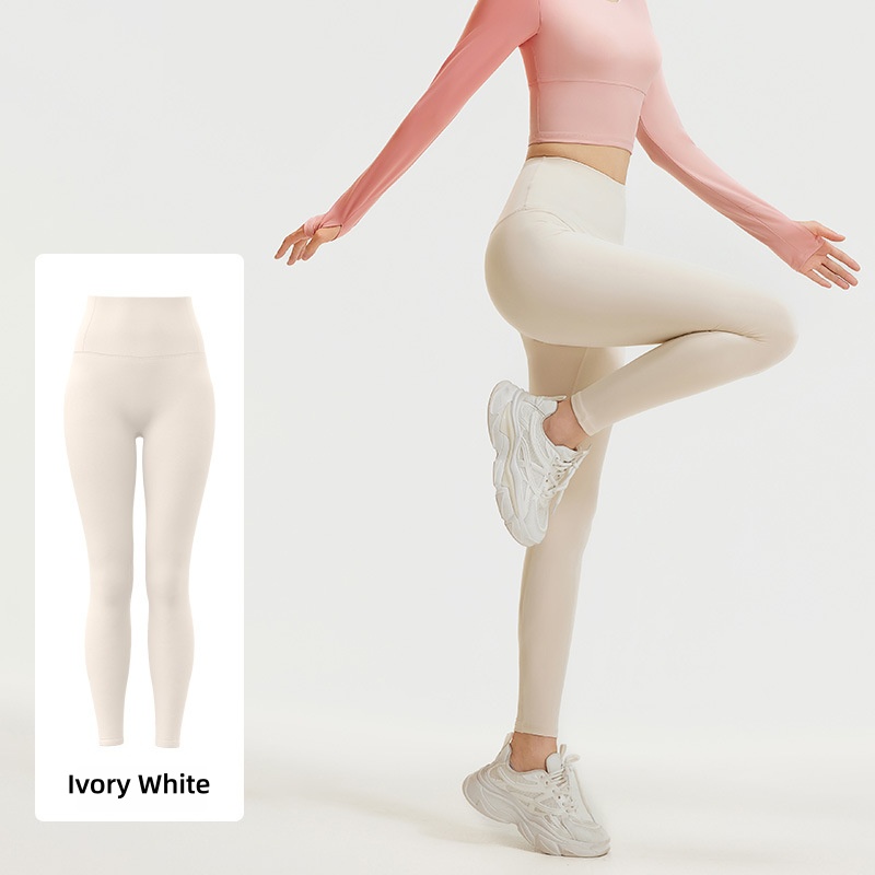 Seamless Front Yoga Leggings Peach Butt Lift Athletic Tights Naked Feel High Stretch Workout Pants No Camel Toe Gym Trousers