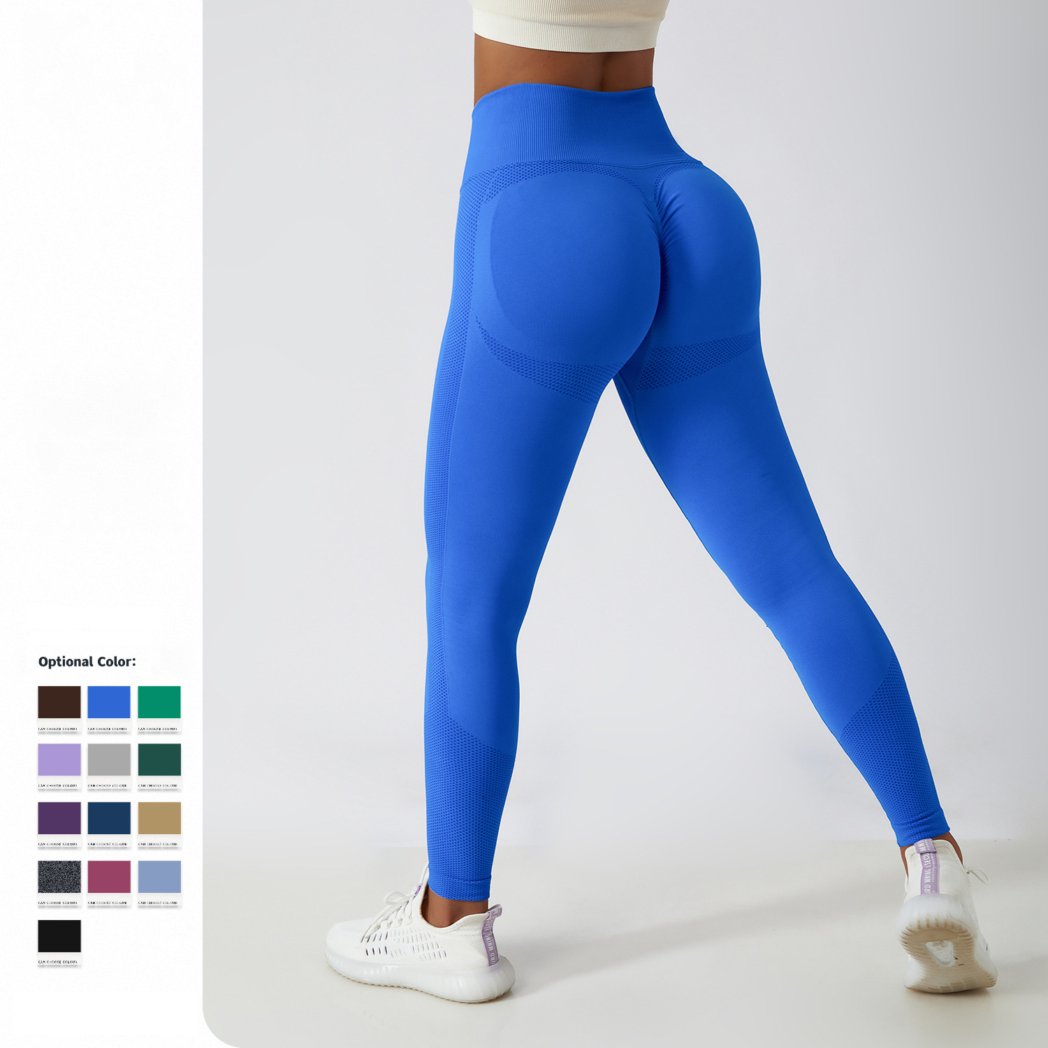 Custom Seamless Workout Yoga Fitness Butt Lifting Tights High Waisted Gym Leggings for Women